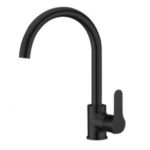 MONOMANDO LAVABO ALTO NEGRO 38 CM