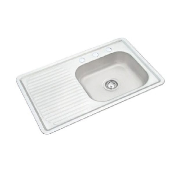 TARJA ESCURRIDOR IZQ ACERO INOX