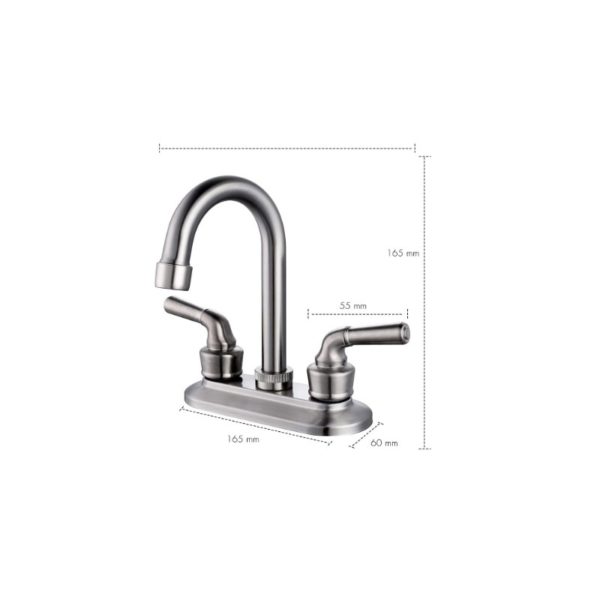 MEZCLADORA P/ LAVABO 4" SP-40003-2