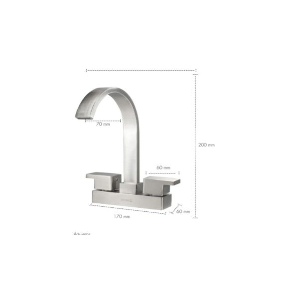 MEZCLADORA P/ LAVABO 4" SP-400362