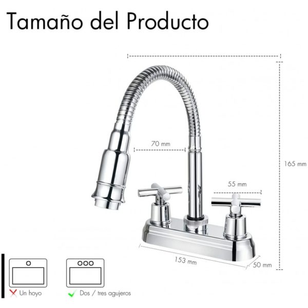 MEZCLADORA P/ LAVABO 4" SP-40083