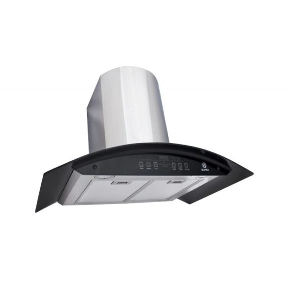 SUPRA CAMPANA DE CRISTAL CURVO 90 CM