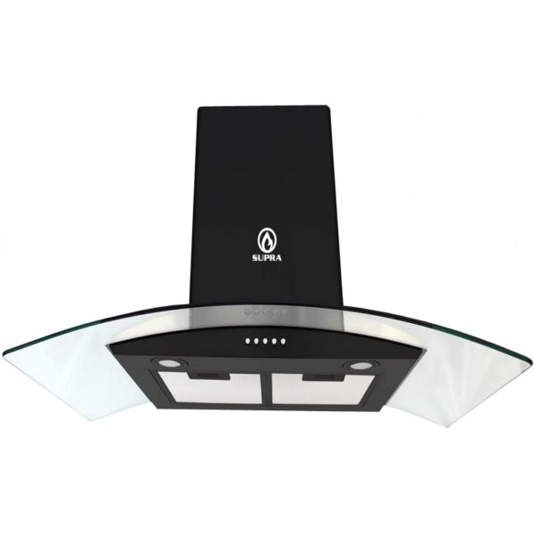 SUPRA CAMPANA DECORATINA NEGRA 90 CM