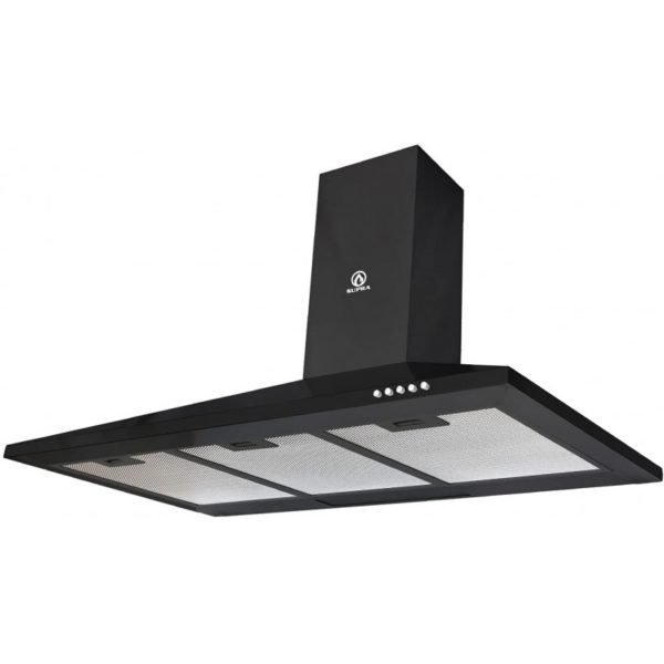 SUPRA CAMPANA DE MOÑO NEGRA 90 CM