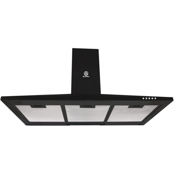 SUPRA CAMPANA DE MOÑO NEGRA 90 CM