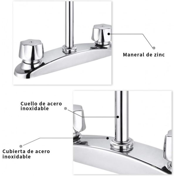 MEZCLADORA P/ FREGADERO 8" SP-80061