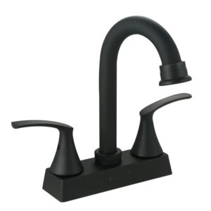 SOLVEX MEZCLADORA 4" P/LAVABO NEGRO 40102