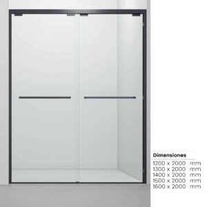 CASTEL CANCEL DOBLE CORREDIZO  NEGRO 942 1.20 / 1.30/ 1.40 / 1.50 / 1.60 X 2 m